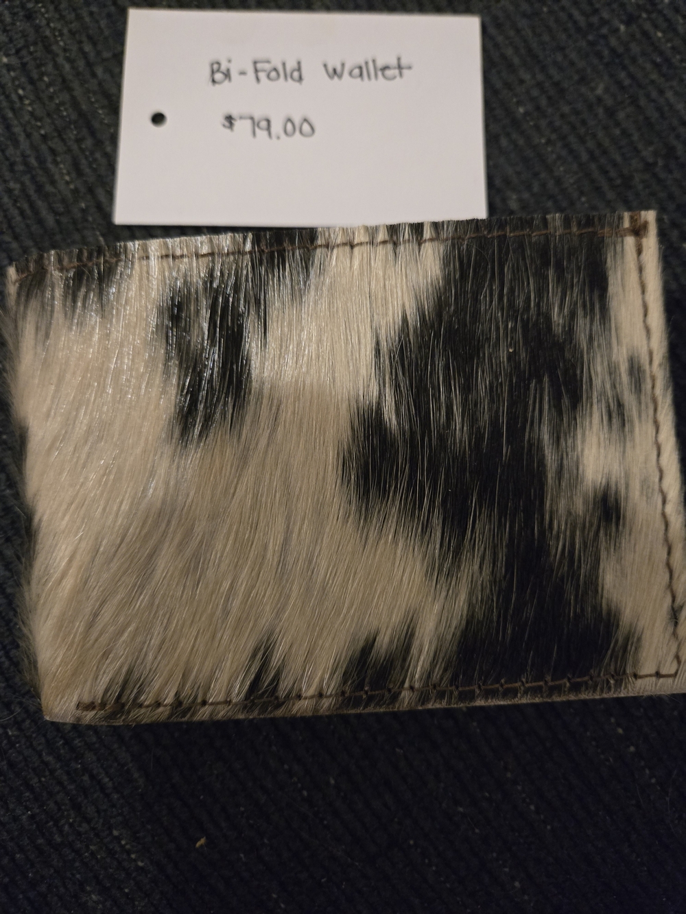 Jackson & Hyde Black and Cream HOH Bi-Fold Wallet